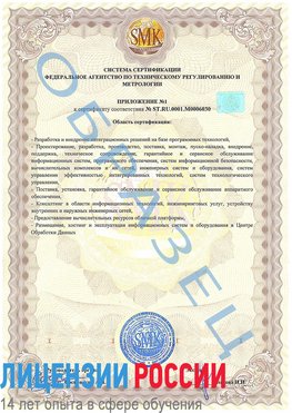 Образец сертификата соответствия (приложение) Архангельск Сертификат ISO 27001